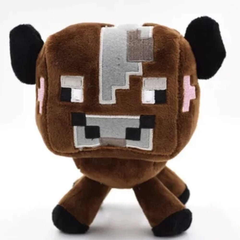 Pixelachtige Minecraft Koe Knuffel Voor Fans In De Slaapkamer De Knuffel