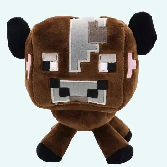 Pixelachtige Minecraft Koe Knuffel Voor Fans In De Slaapkamer De Knuffel