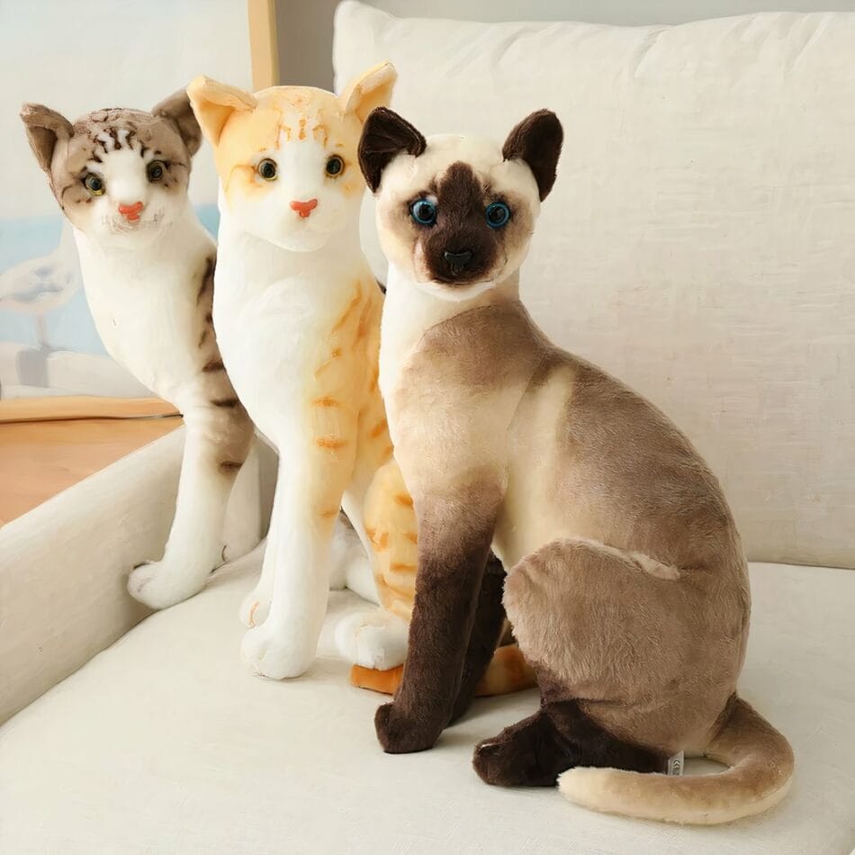 Pluche Knuffelkat Gestreept Grijs Zachte Speelse Metgezel De Knuffel