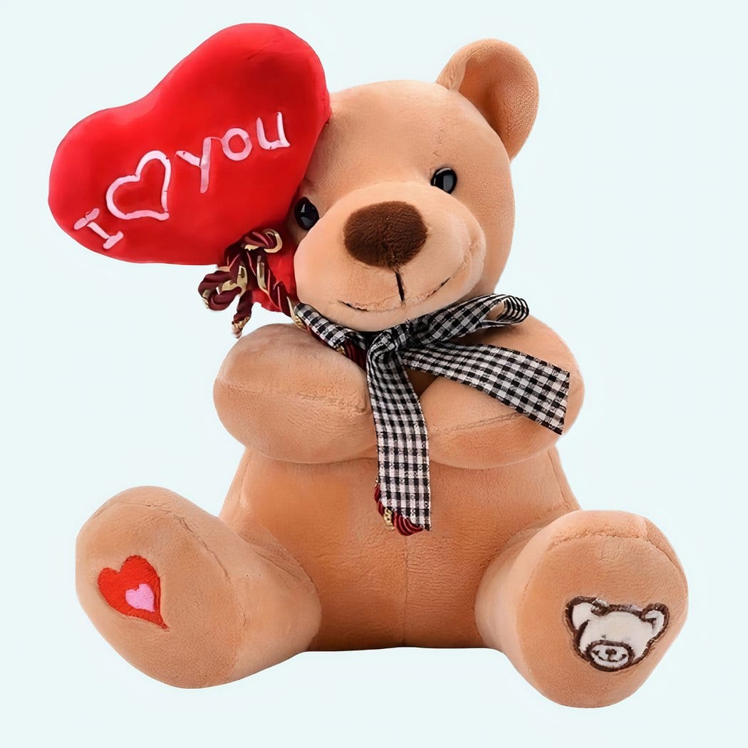 Pluchen Knuffelbeer met Hart Schattig Zacht De Knuffel
