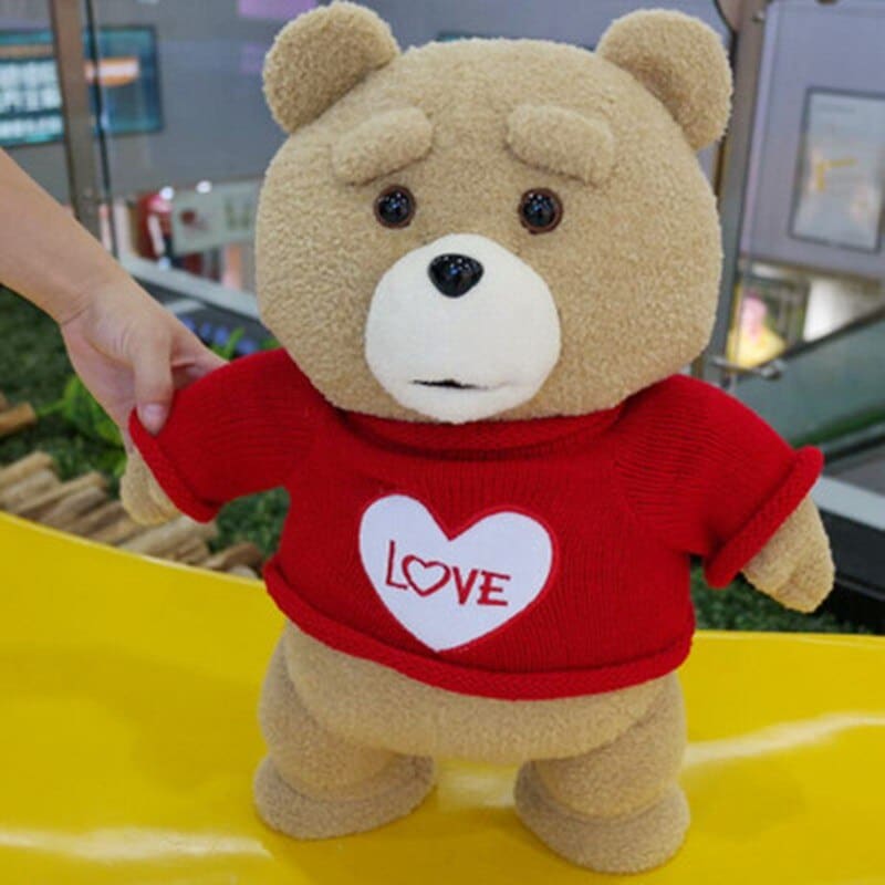 Pluchen Knuffelbeer Ted Love Liefdevolle Knuffel Partner De Knuffel