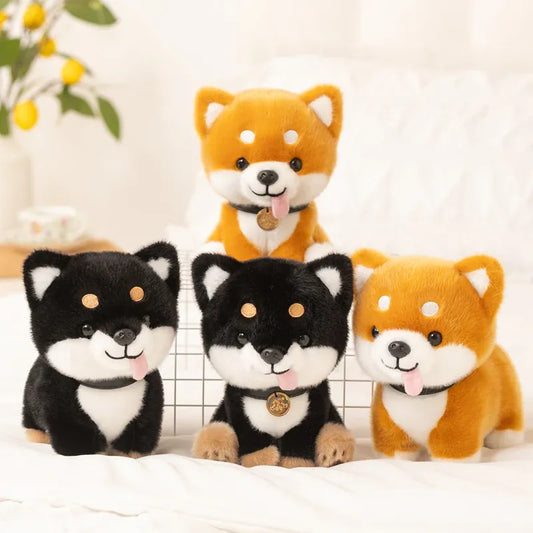 Pluizige Shiba Inu Knuffel 22 cm | Kawaii Puppy in 4 Modellen De Knuffel