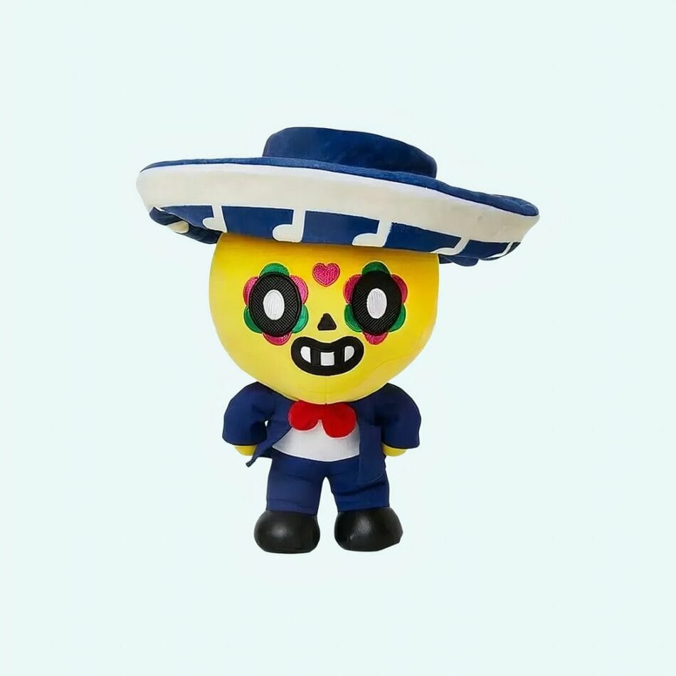 Poco Knuffel Brawl Stars Gele Knuffel Met Blauw Kostuum En Hoed De Knuffel