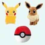 Pokéball Pakket Met Pikachu Knuffel En Eevee Knuffel 20 cm De Knuffel