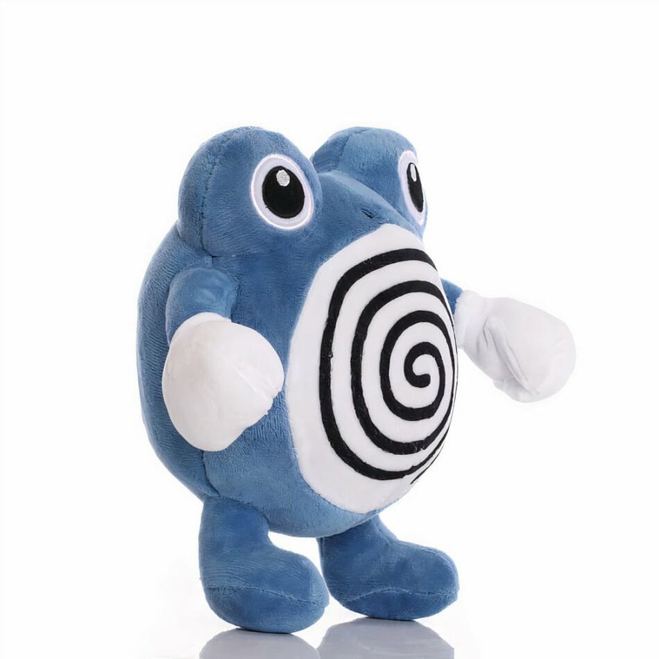 Poliwhirl Knuffel Blauw Zachte Pokémon Knuffel voor Fans De Knuffel