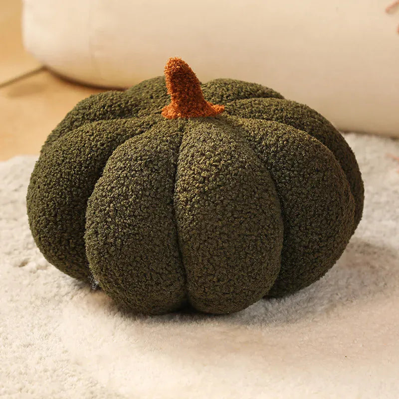 Pompoen Kussen 23 tot 40 cm | Pluche Pompoen in 7 Kleuren De Knuffel 23 cm / Groen