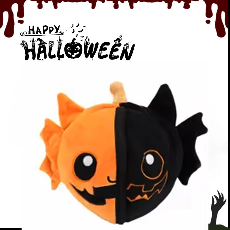 Pompoen Vleermuis Knuffel | Halloween 2 in 1 Knuffel De Knuffel