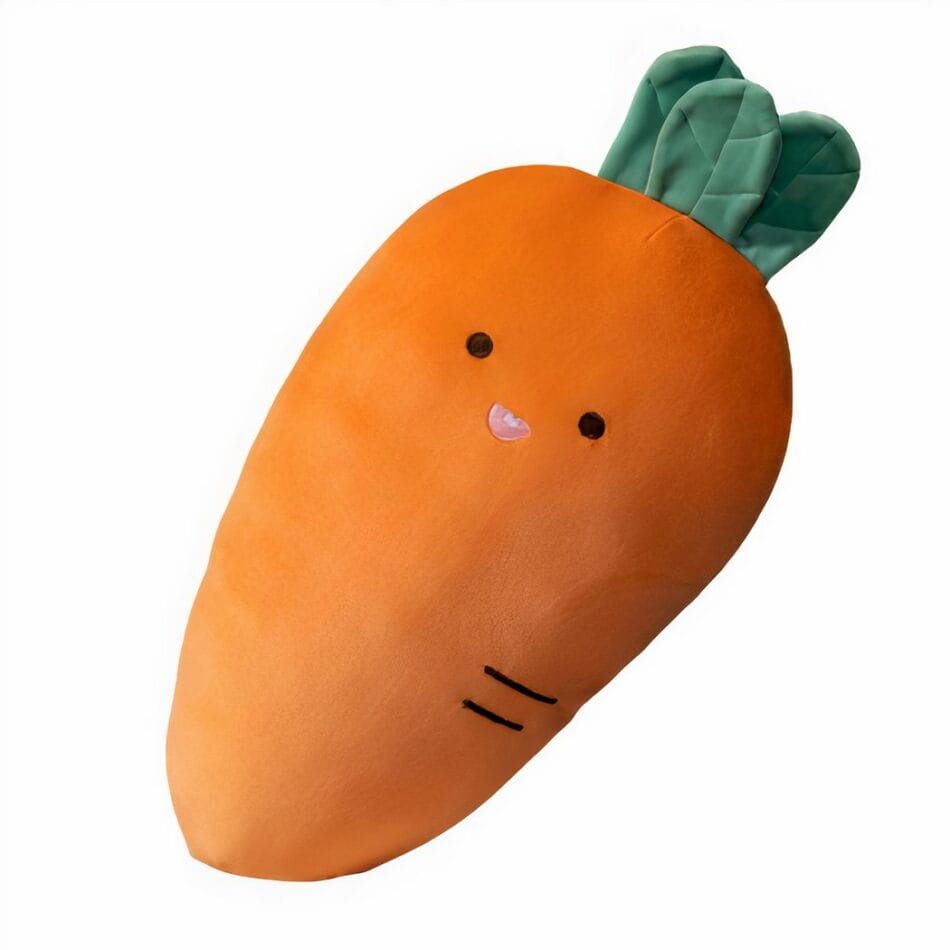Pop Knuffel Fruit in Wortelvorm Zacht Pluche Speelknuffel De Knuffel