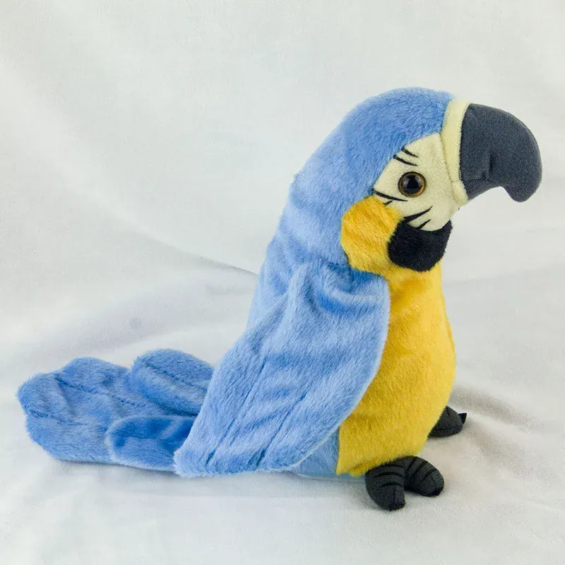 Pratende Papegaai Knuffel De Knuffel Blauw / 23cm
