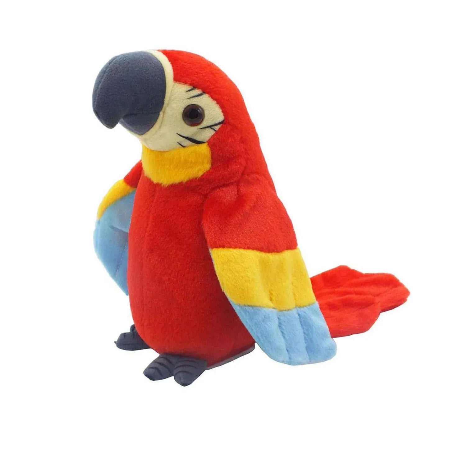 Pratende Papegaai Knuffel met Stem De Knuffel Rood