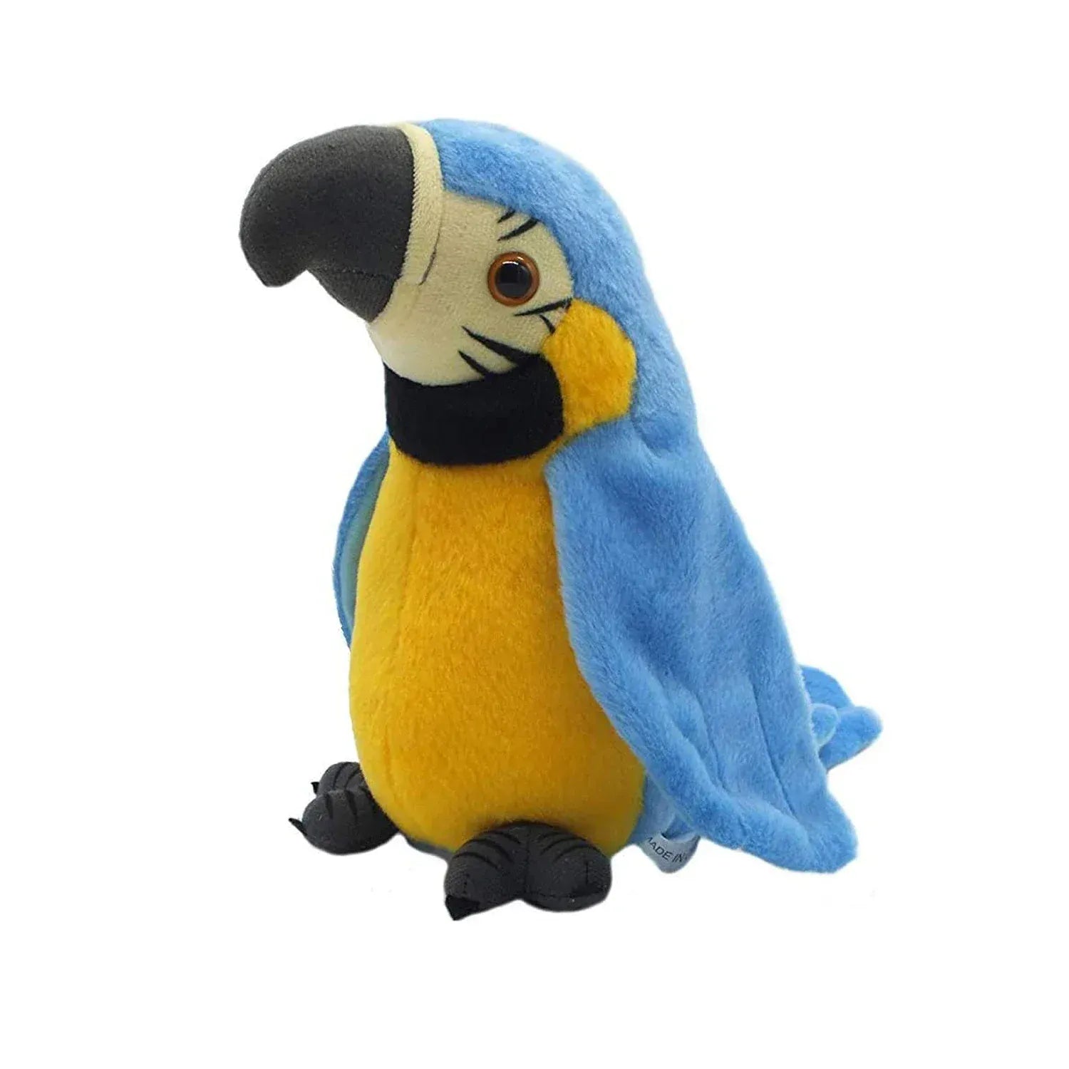 Pratende Papegaai Knuffel met Stem De Knuffel Blauw