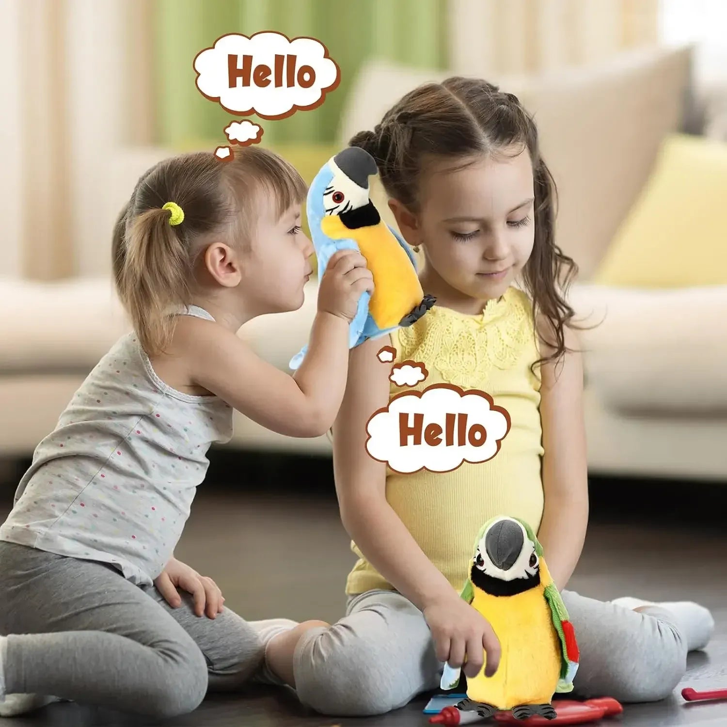 Pratende Papegaai Knuffel met Stem De Knuffel