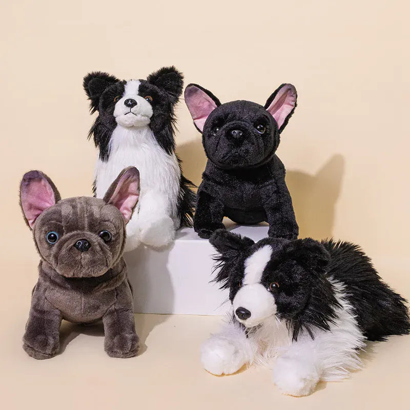 Puppy Knuffel 22 cm | Border Collie, Franse Bulldog of Chihuahua De Knuffel