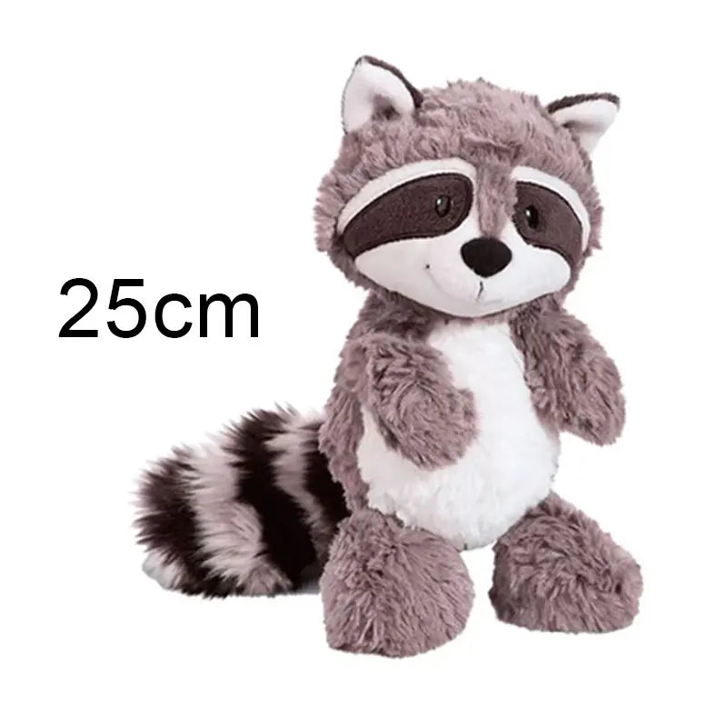 Raccoon Knuffel 25 tot 50 cm | Zachte Kawaii Raccoon in 4 Kleuren De Knuffel 25 cm Grijs