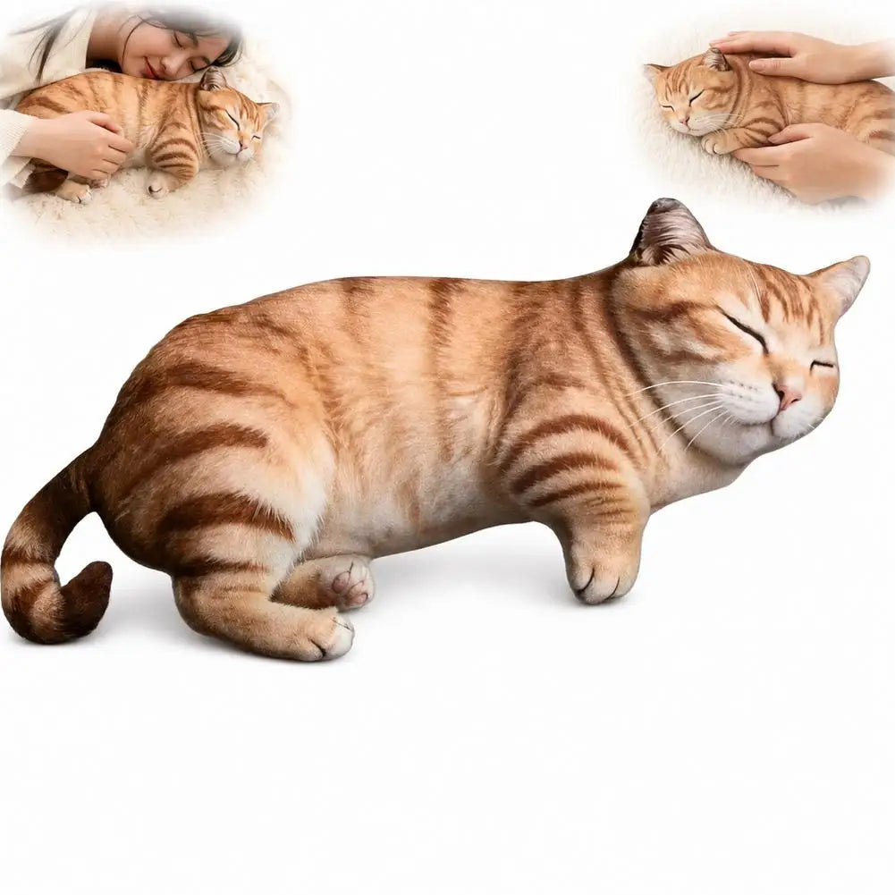 Realistisch Dierenkussen | Kat, Hond of Varken met Fotoprint De Knuffel Kat