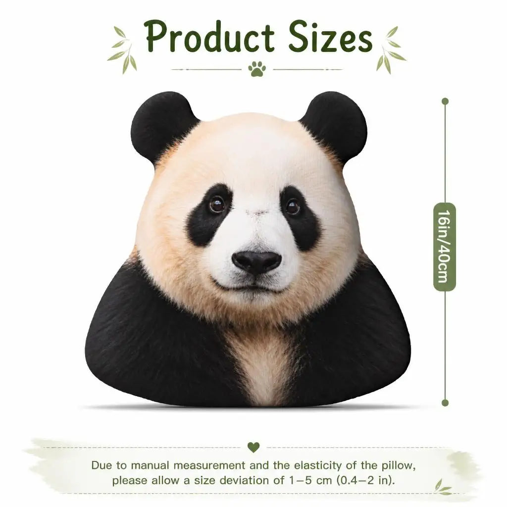 Realistisch Panda Knuffelkussen | Sierkussen in Pandavorm De Knuffel