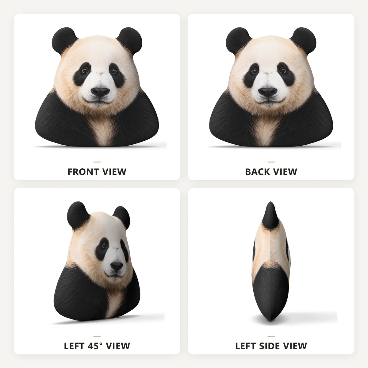 Realistisch Panda Knuffelkussen | Sierkussen in Pandavorm De Knuffel