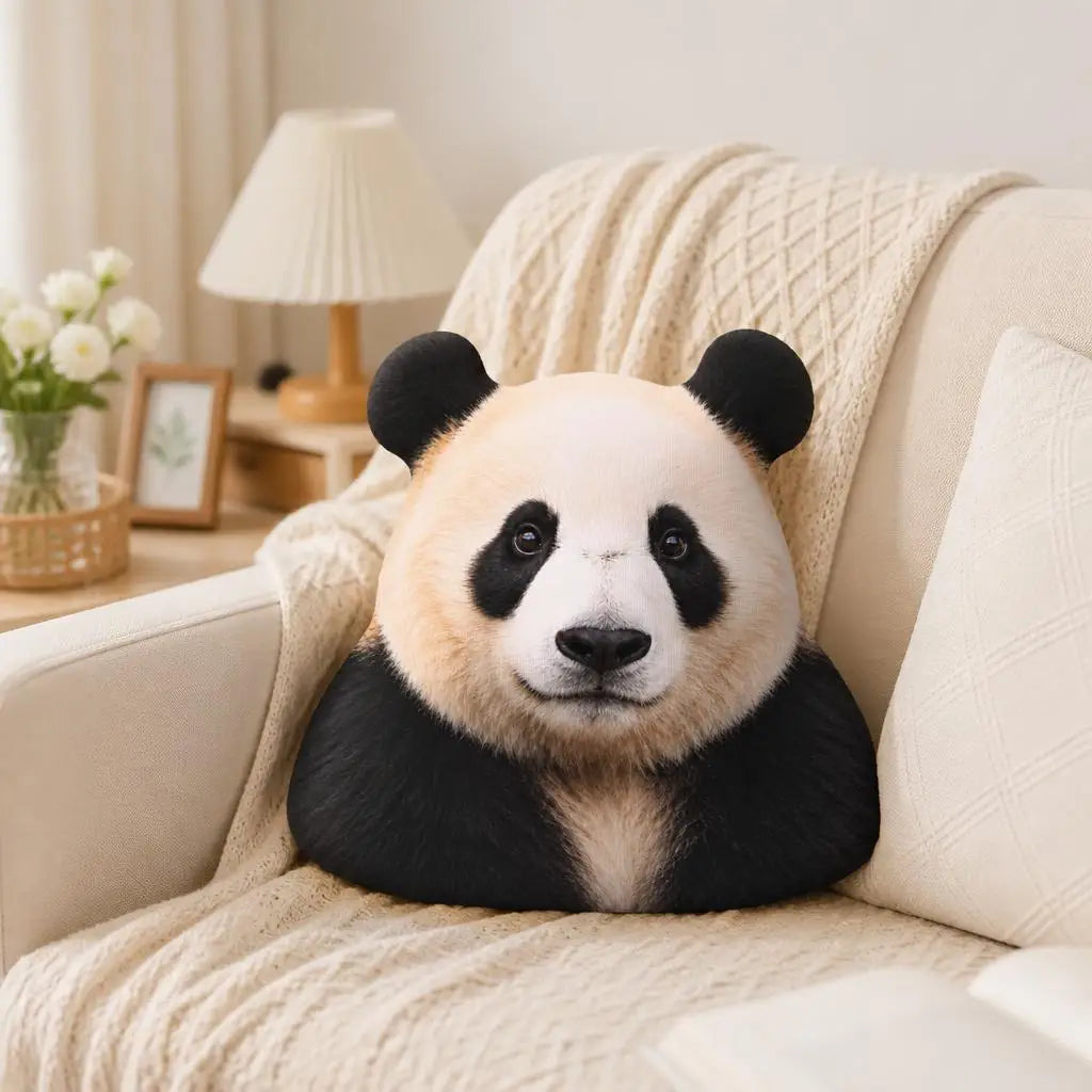 Realistisch Panda Knuffelkussen | Sierkussen in Pandavorm De Knuffel