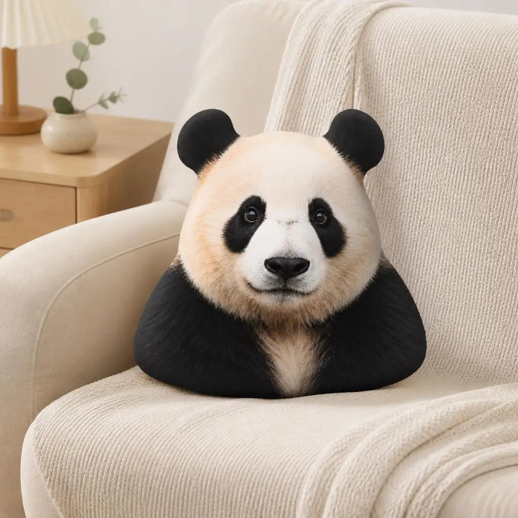 Realistisch Panda Knuffelkussen | Sierkussen in Pandavorm De Knuffel