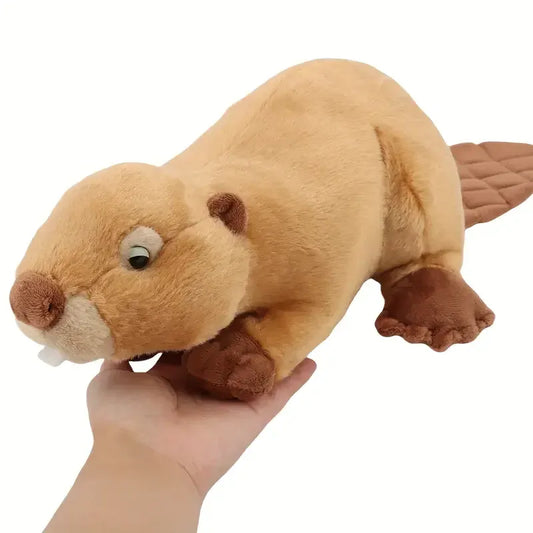 Realistische Bever Knuffel 40 cm | Levensechte Bever De Knuffel