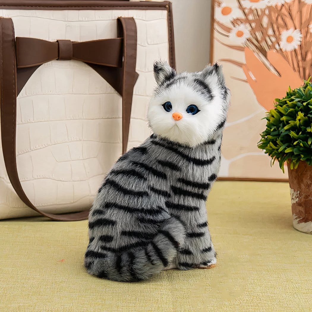 Realistische Kat Knuffel Superzacht Met Zachte Vacht En Ogen De Knuffel Model 1