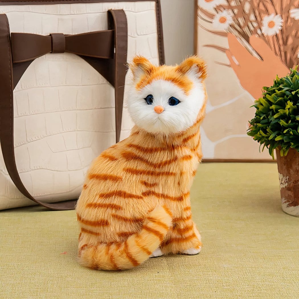 Realistische Kat Knuffel Superzacht Met Zachte Vacht En Ogen De Knuffel Model 4