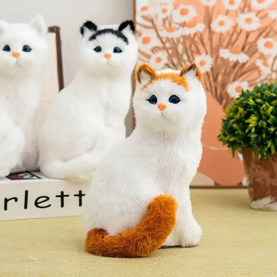 Realistische Kat Knuffel Superzacht Met Zachte Vacht En Ogen De Knuffel