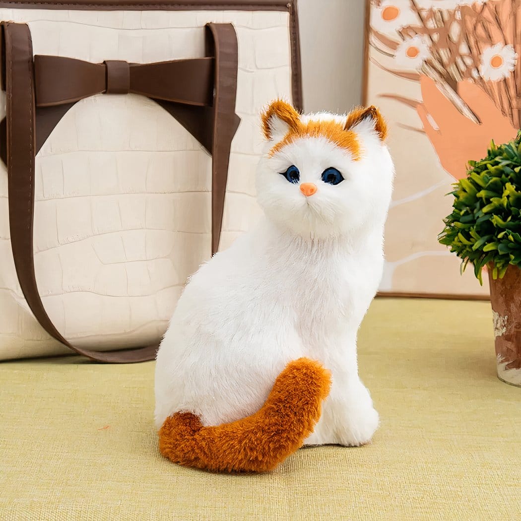 Realistische Kat Knuffel Superzacht Met Zachte Vacht En Ogen De Knuffel Model 2