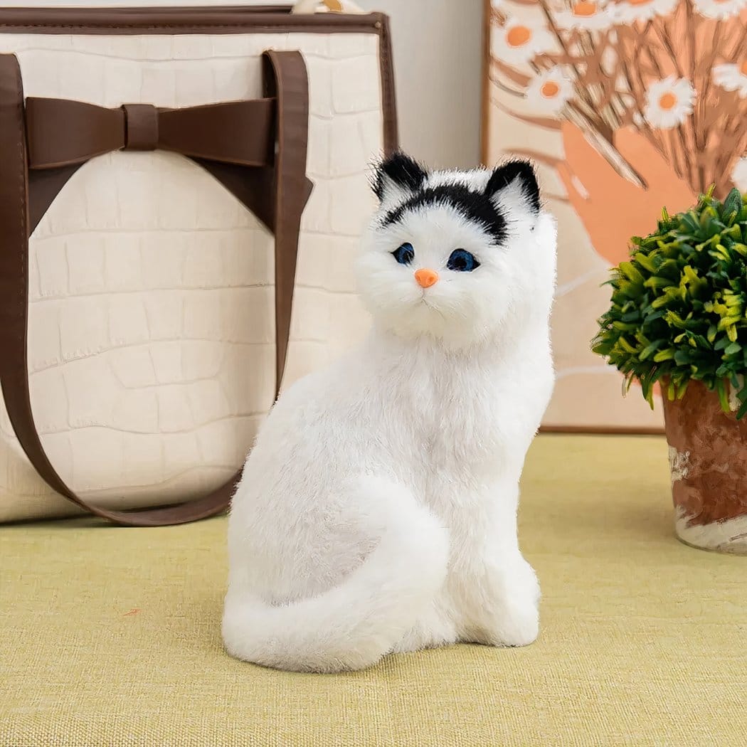 Realistische Kat Knuffel Superzacht Met Zachte Vacht En Ogen De Knuffel Model 3