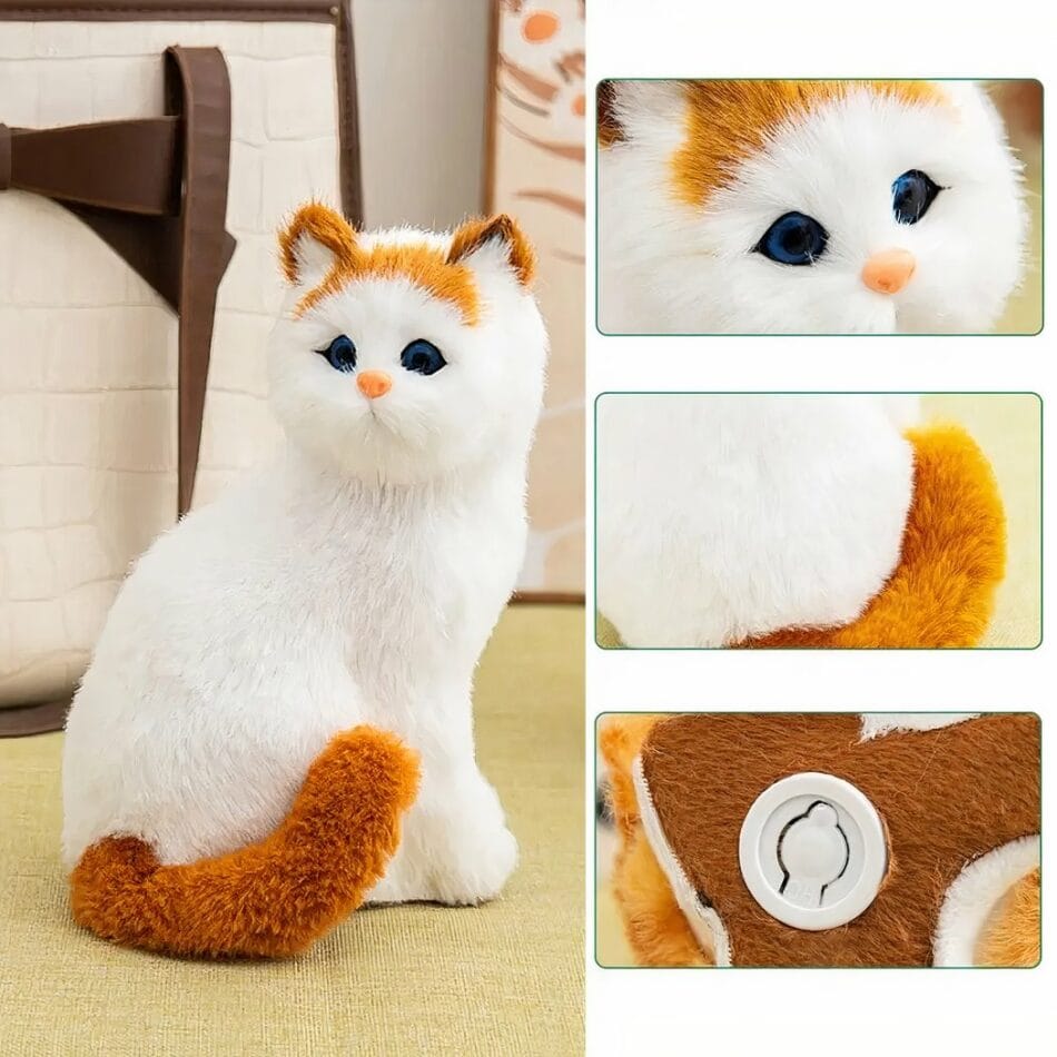 Realistische Kat Knuffel Superzacht Met Zachte Vacht En Ogen De Knuffel