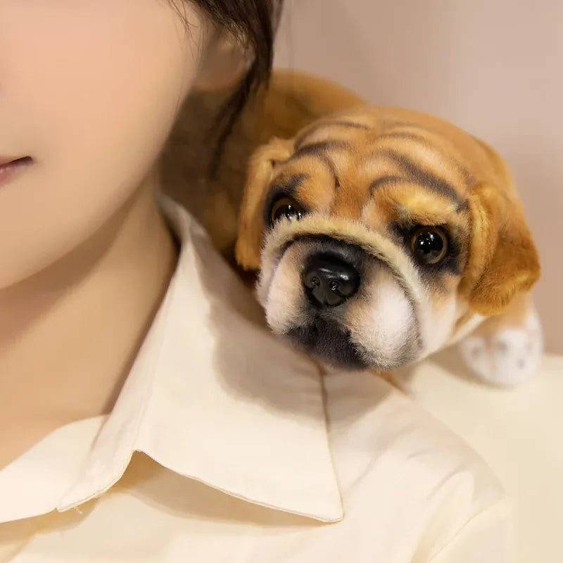 Realistische Mopshond of Bulldog Knuffel 22 cm | 7 Kleuren De Knuffel
