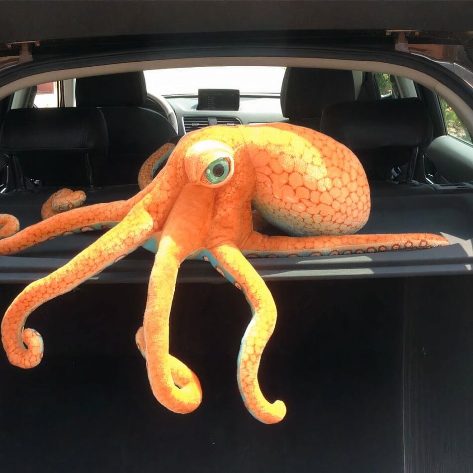 Realistische Octopus Knuffel met Zachte Textuur, Compacte Maat De Knuffel