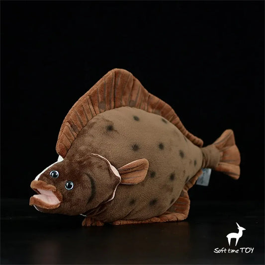 Realistische Platvis Knuffel | Levensechte Bot of Schol De Knuffel