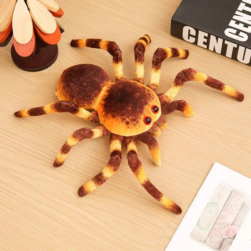 Realistische Vogelspin Knuffel 20 tot 25 cm | 7 Kleuren De Knuffel Geel