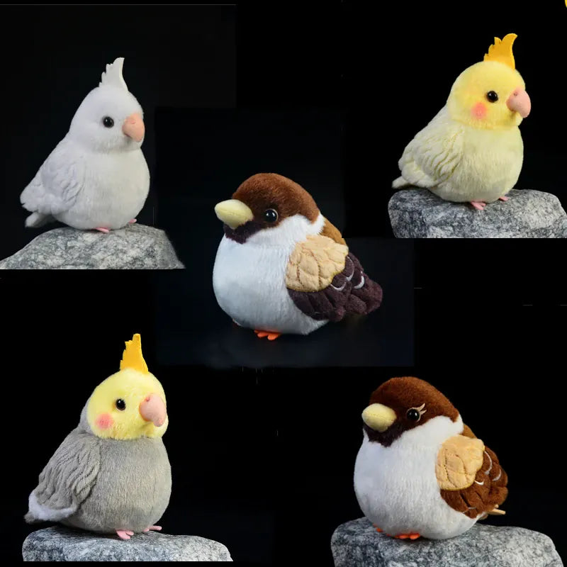 Realistische Vogeltjes Knuffel | Valkparkiet, Mees, Mus en Meer De Knuffel