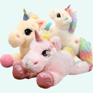 Regenboog Eenhoorn Knuffel Van Katoen Zacht En Knuffelig De Knuffel