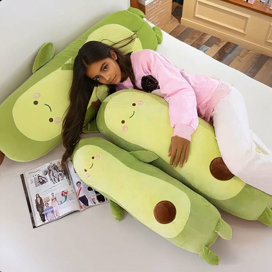 Reuzen Avocado Knuffel Kussen Zacht en Comfortabel De Knuffel