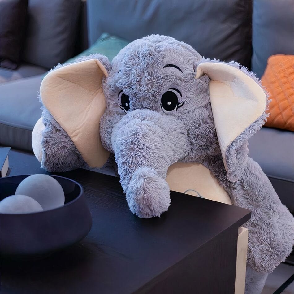 Reuzen Grijze Knuffel Olifant Voor Kinderen En Volwassenen De Knuffel