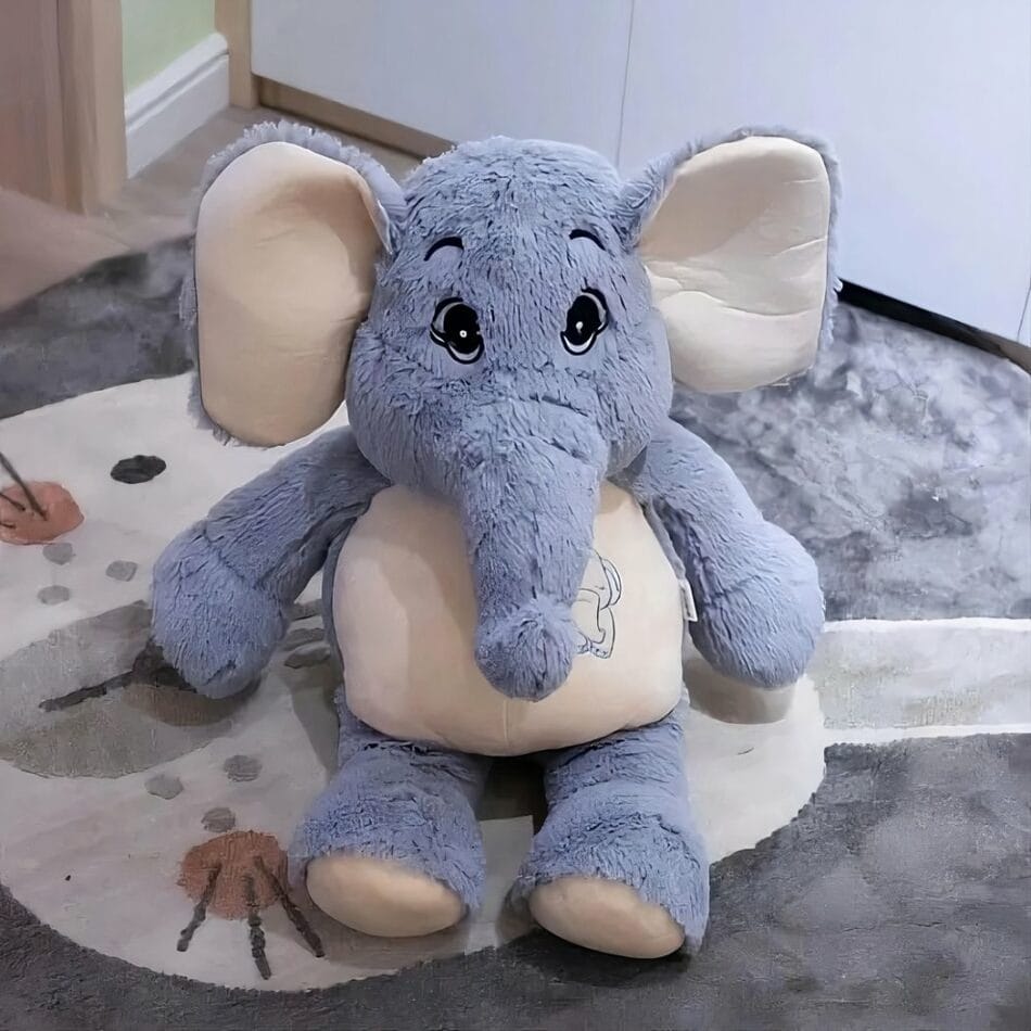 Reuzen Grijze Knuffel Olifant Voor Kinderen En Volwassenen De Knuffel