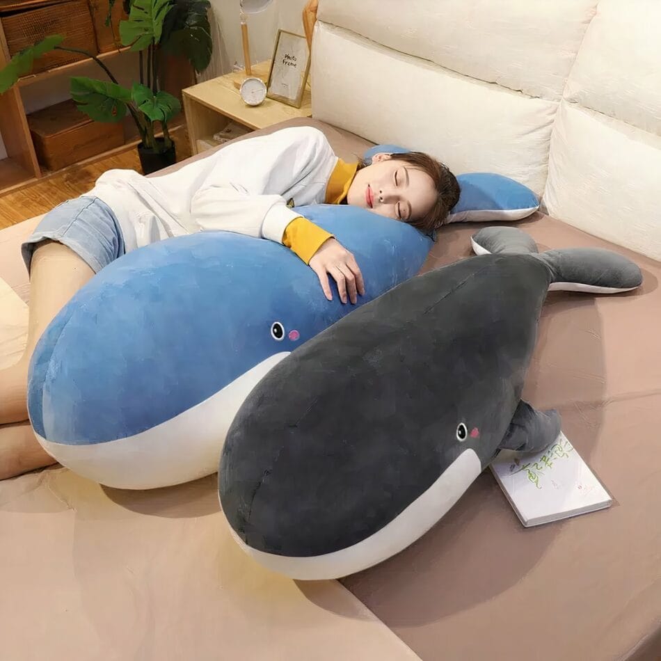 Reuzen Grijze Walvis Knuffel Ultra Zacht Speelgoed De Knuffel