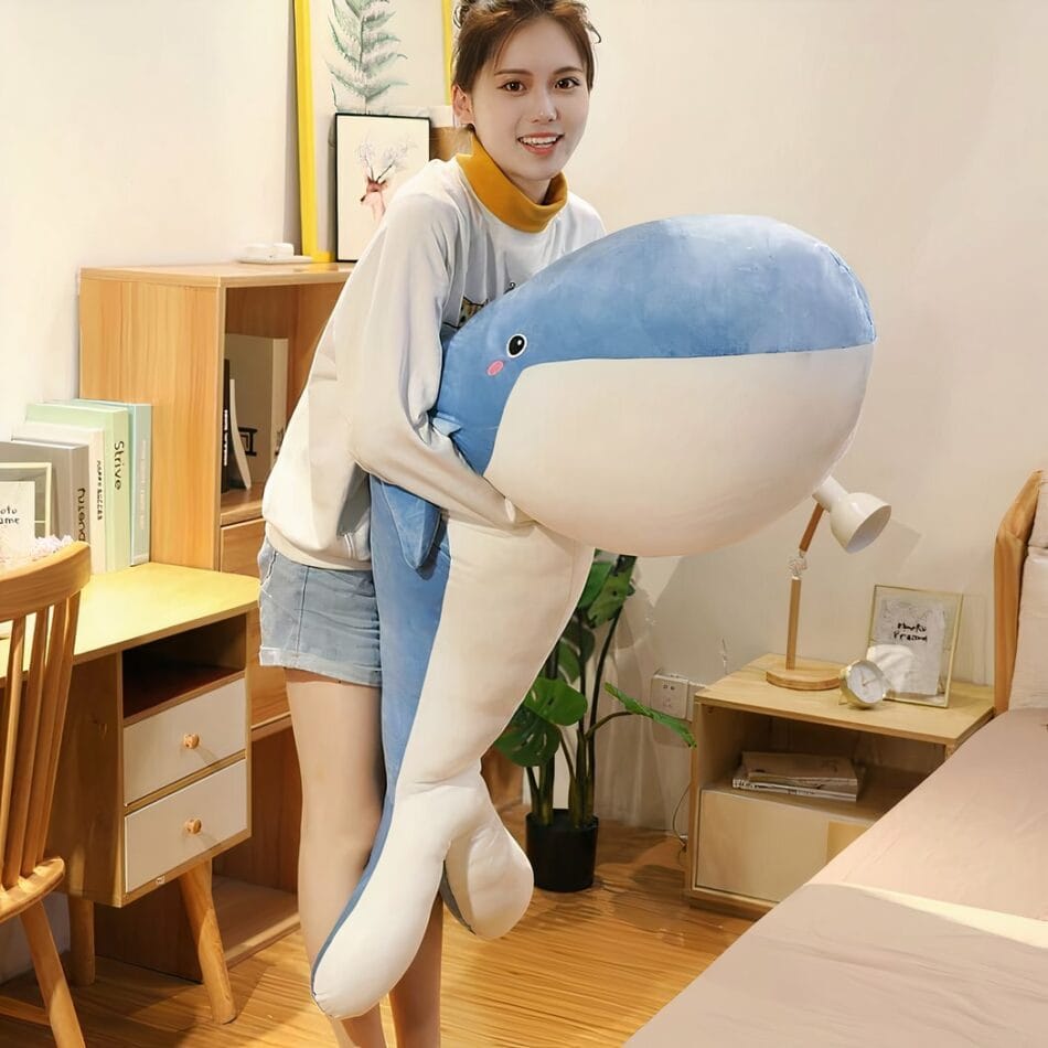 Reuzen Grijze Walvis Knuffel Ultra Zacht Speelgoed De Knuffel
