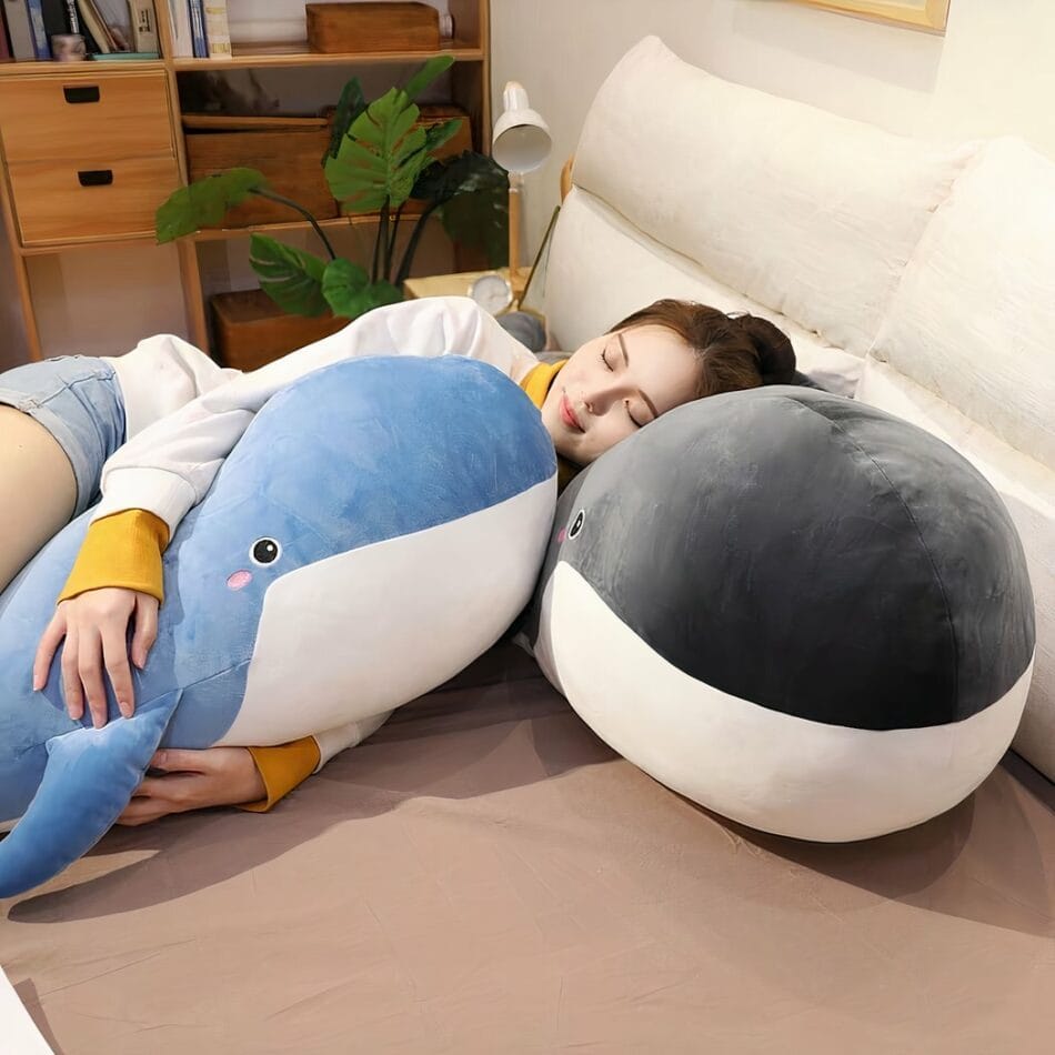 Reuzen Grijze Walvis Knuffel Ultra Zacht Speelgoed De Knuffel