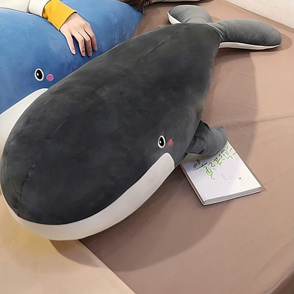 Reuzen Grijze Walvis Knuffel Ultra Zacht Speelgoed De Knuffel