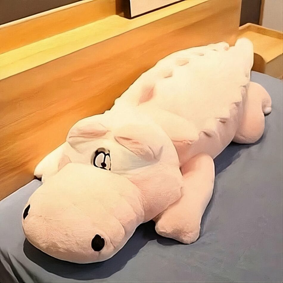 Reuzen Roze Knuffel Krokodil Zacht Knuffelkussen Voorleesplezier De Knuffel