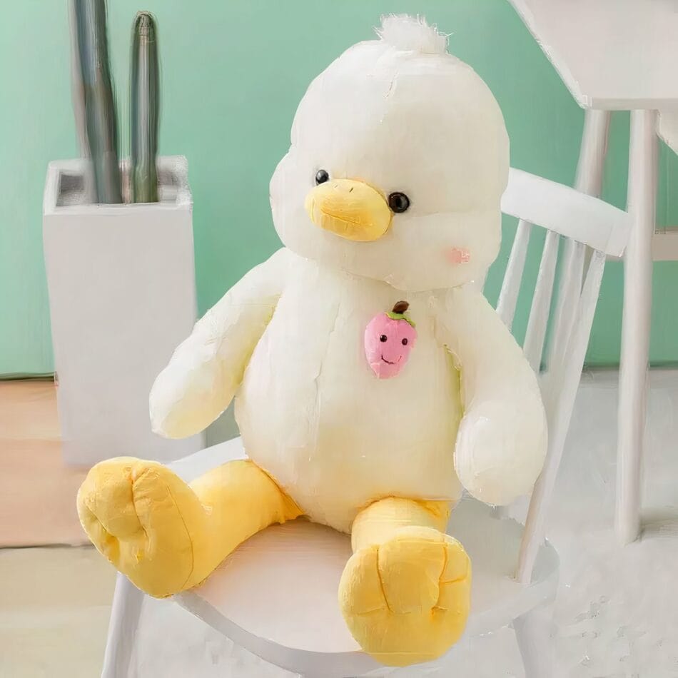 Reuzenknuffel Eend Met Microbilles Vulling De Knuffel