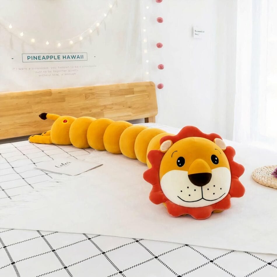 Reuzenknuffel Leeuw Met Majestueuze Manen En Zachte Vacht De Knuffel