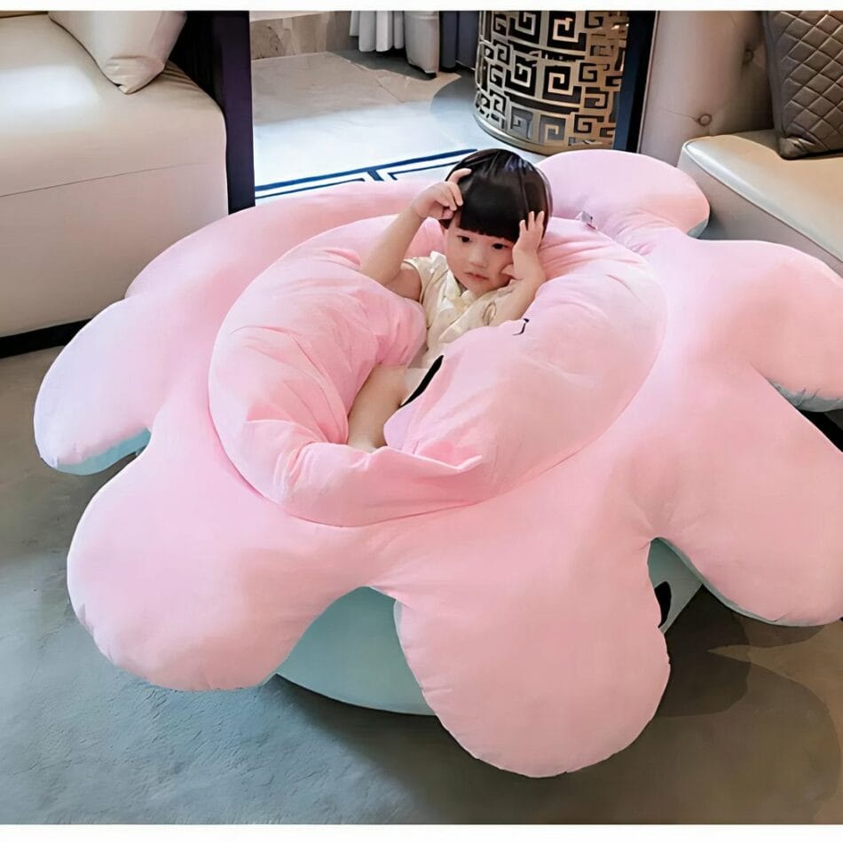 Reuzenknuffel Octopus Omkeerbaar 130 cm Zijdezachte Knuffel Poef De Knuffel