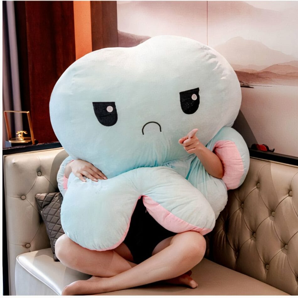 Reuzenknuffel Octopus Omkeerbaar 130 cm Zijdezachte Knuffel Poef De Knuffel