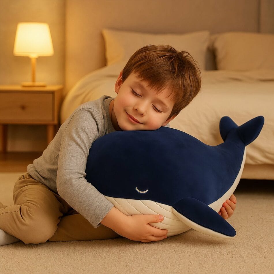 Reuzenknuffel Walvis Marineblauw Superzachte Knuffel Voor Slapen De Knuffel
