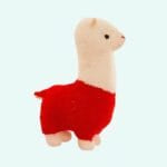 Rode Lama Alpaca Knuffel Voor Kinderen Knuffelvriend De Knuffel